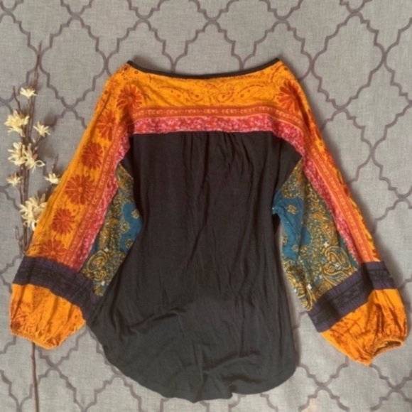 NWT-Free People Boho Embroidered Oversized Tunic - Picture 7 of 11